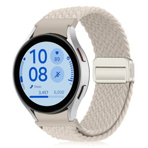 Galaxy Watch FE 40mm / Galaxy Watch 7 / 6 / 5 / 4 40mm 44mm �����ґg�����x���g �e���i�C������ �ւ��x���g ���߉\ �ʋC�� 20mm �X���C�o�b�N�� �����_�炩�� �y�� for Galaxy Watch 5 Pro 45mm (�X�^�[���C�g) ��
