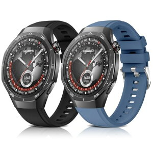 22mm ���v�o���h Huawei Watch GT5 Pro 46mm / Huawei Watch GT5 46mm / Watch GT4 46mm / Watch 4 46mm / Watch 4 Pro 48mm / Watch GT 3�Ή� �����o���h �X�|�[�c�o���h �����x���g �_�炩�� �R���p�`�u�� Huawei Watch 3 Pro �o���h 