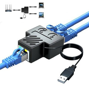 RJ45 lbg[NXvb^[A_v^[ 1-2 fAX USB RJ45|[g USBdP[u LANC^[tFCX C[Tlbg\PbgRlN^ 8P8C GNXe_[vO Cat6 Cat7p I