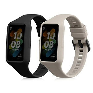 Huawei Band 7 / Band 6 / Honor Band 6 �����o���h �x���g �����p �x���g �V���R���o���h �\�t�g TPU �ϋv�� ���F/�O���[ 2�F�Z�b�g