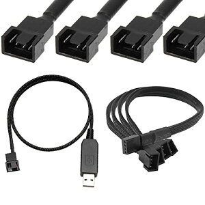 USB �I�X 4�s�� �I�X PC�t�@�� �R�l�N�^�[ �P�[�u�� 4�s�� ���X PC�t�@������ 3x3�s�� 4�s�� �R�l�N�^�[ �X�v���b�^�[ �ґg�X���[�u�d���A�_�v�^�[�P�[�u��12�C���`(55cm) ��������