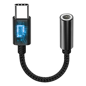 USB Type C to 3.5mm タイプc イヤホンジャック 変換 オーディオアダプタ ヘッドフォン変換 通話 音量調節 音楽 ハイレゾ 対応 高耐久性 デバイス 通話 音楽リモコン Type C ヘッドフォンジャックア