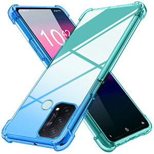 OPPO Reno5 A ケース クリア 薄型 グラデーション色 ケース 軽量 tpu 耐衝撃 スマホケース 透明 おしゃれ 黄変防止防塵一体型 人気 オッポ リノ5 a 携帯カバー ブルー / 緑 送料無料