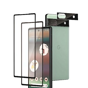 Google Pixel 6a KXtB (2) +JtB (2) O[OsNZ6a یtB KX dx9H LYh~ ϏՌ ߗ z CA[ 4Zbg For Pixel 6a tیtB