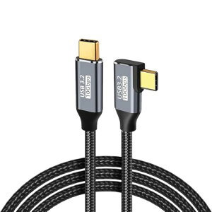 USB C �P�[�u�� L�� 0.5M Type C L�^ PD�Ή� 100W�}���[�d / USB 3.1 Gen2�W�� 10Gbps�f�[�^�]�� USB C to USB C �������[�d 4K / 60Hz�f���o�� �����ϋv �i�C�����҂� �^�C�vC�Ή� (0.5M) ��������
