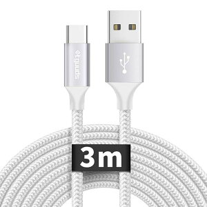 USB Type C P[u 3m  USB C P[u  ^Cvc [Ԃ }[d f[^] ϋv fh~ iPhone15V[Y FireHD 10 8 ^ubg Galaxy Xperia XiaomiȂUSB C@Ή 