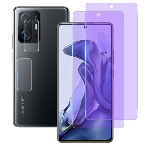 Xiaomi 11T / 11T Pro �K���X�t�B���� (2������) + �����Y�ی�t�B���� (2������) �V���I�~11T / 11 Pro �t�B���� �ڂ̔��y�� �����K���X �ی�t�B���� ��������