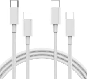Type C P[u PDΉ 60W / 3A 1m+2m 2_Zbg TypeC }[d MacBook Pro / Air iPad Pro Galaxy  Type c [qt̋@Ή e[N [g ݑΖ zCg