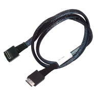PCIe 4.0 OcuLink PCI-Express SFF-8611 4i to SFF-8611 データアクティブケーブル ダウンアングル 90度 …