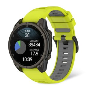 Garmin Fenix 8 47mm / Fenix E 47mm / Fenix 7 �o���h �V���R�� �����x���g �ʋC �_�炩�� �h�� �y�� �ϏՌ� �h�� �j�����p �H��s�v (�~���g�O���[��) ��������