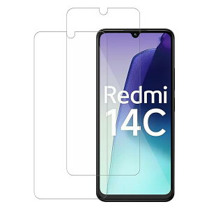 Redmi 14C KXtB ߗ 3D Touch wh~ dx9HKX XN[ j h~ ی 2Zbg Redmi 14C tیtB (6.88 inch) 
