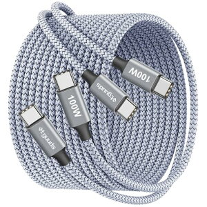 USB Type C P[u 100W PDΉ 2m 2{ 5A}[d USB C to USBC ϋviCCtoC [ԂiPhone16 15 / MacBook Pro / iPad / Xiaomi / Galaxy / PixelUSB C@Ή 