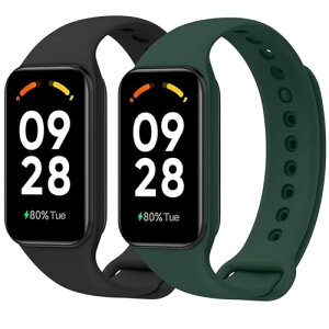 Redmi Smart Band 2 / Xiaomi Smart Band 8 Active �����o���h �V���I�~ �ւ� �o���h �V���R�� �����p�x���g �ʋC �h�� 2�F�Z�b�g ��������