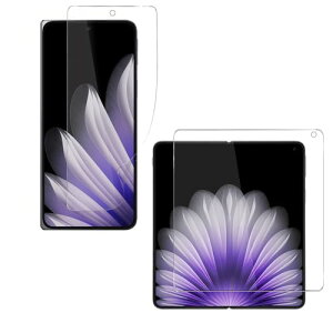 OPPO Find N5 �t�B���� �ی�t�B���� ����ʂ̕ی�t�B����1��+�O��ʂ̕ی�t�B����1�� OPPO Find N5 TPU���̏_�炩���t�B���� �d�x4H ��U�h�~ �X�N���b�`�h�~ �������� OPPO Find N5 �t���ی�t�B����