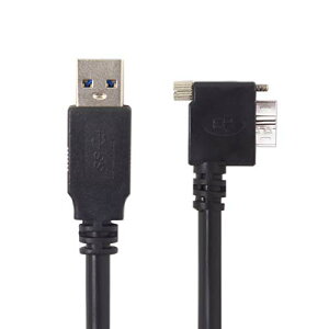 USB3.0 A �I�X to Micro B ���A���O�� 90�x �P�[�u�� ���b�N�l�Wfor Nikon d800 d800e d810 5 M