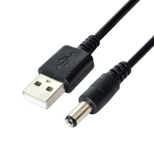 DC 5 V USB 2.0 A^Cv IX to 5.5 X 2.1 mm DCd vO oRlN^ A_v^[ P[u 80 cm 