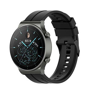 Huawei Watch GT 3 2 Pro/GT 2e / GT 46mm / GT2 46mm / GT�A�N�e�B�u/ �����o���h �V���R�� �o���h �u���X���b�g �E�H�b�`�o���h Huawei Watch 3 / 3pro�p�A�N�Z�T���[�o���h (Black) ��������