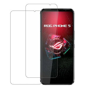Asus ROG Phone 5 KXtB ߗ 3D Touch wh~ یtB dx9H KX XN[ jh~ ی 2Zbg Asus ROG Phone 5tیtB (6.78 Inches) 