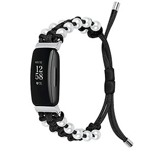 Fitbit Inspire 2 / Inspire HR / Inspire / Ace 2 �����o���h �o���h �x���g �����x���g �X�g���b�v ���� �i�C���� �A�N�Z�T���[ �j�� ���� ���p �v���[���g (Inspire / HR / ACE2 Black) ��������
