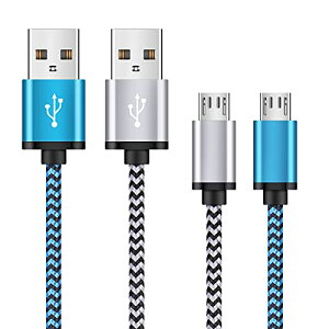 }CN USB P[u USB microb 2.4A AhCh}[dP[u 1.8M*2{ / QC3.0Ή Android[dR[h PS4[dP[u USB-A to Micro-b P[u ϋv iC f[^]Sony / Xperia / Nokia / 
