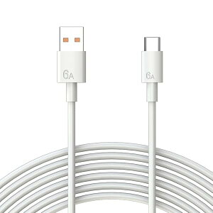 USB Type CP[u 3M ő6A 60WΉ }[d fh~ ^CvCP[u [dR[h USB C|[g̃X}z / ^ubg / p\RȂǑΉ[d f[^]P[u 300cm zCg