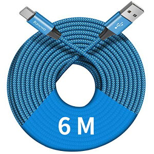 USB Type C P[u 6m / 1{ USB-A to USB C [d P[u QC3.0Ή ^CvC P[u ϋv iC Xperia Galaxy LG Switch Moto GoPro HerȏAndroid USB C@Ή 