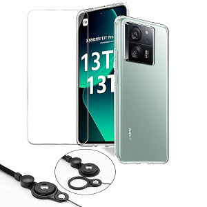  Xiaomi 13T/13TPro KXtB + P[X + pXgbvt VI~ 13T / VI~ 13T ProX}zJo[ ^ y TPU NAP[XJo[ tB یtB hw 