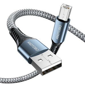 USB 2.0 v^[P[u 2M USB B-USB AP[u HP Canon Dell Panasonic Epson Lexmark Xerox Samsung Brother XLi[ t@bNXȂǂUSB Type AIX-^CvBIX 