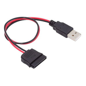DC 5V USB �V���O������ SATA 15 �s���d���P�[�u�� 2.5 �C���` SATA HDD SSD �f�B�X�N �h���C�o�[�p �ő� 5V 2A ��������