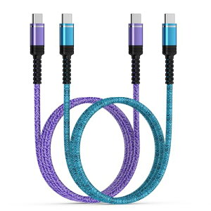 USB Type C P[u 60W}[d 0.9m + 1.8m / 2{Zbg PDΉ [dP[u USB CP[u iC [dR[h ^Cvc f[^] [dP[u iPhone16 Galaxy Google Pixel / Xperia 10IV / AQUOS Moto LGȂ