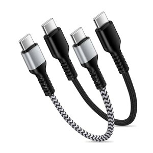 タイプC ケーブル pd iPhone16 e 充電 0.3m 2本 30W 急速充電 USB C けーぶる C to C データ転送 耐久ナイロン Type C充電ケーブル iPhone16 / 15シリーズ iPad Pro / Air Galaxy S24 AQUOS sense8 OPPO Xiaomi Mo-torola Google Pixe