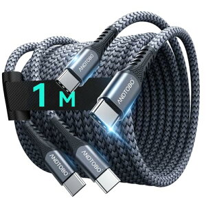 USB CP[u PDΉ 60W}[d ^Cvc P[u ϋv iC iPhone 16 [dP[u MacbookPro iPad Pro / Air Galaxy Sony PixelType C@Ή 1M + 1M 2{Zbg