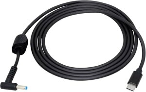 Type C to HPm[gp\R PD ϊP[u 4.5x3.0mm USB C ϊA_v^[ m[gp\R [d P[u Oa4.5mm a3.0mm ϊA_v^ USB Type C 65Wo͑Ή gK[P[u 1.5m 