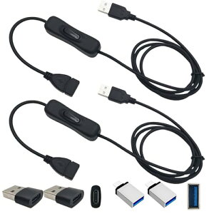 USB P[u 1m I / It XCb`t fA wbh USB C  USB A_v^[ (2 pbN) LED Cg / PC / db / ׂĂ USB / USB C foCXp̓d + f[^]R[h 