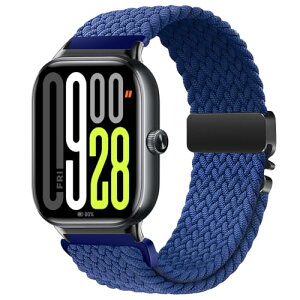 Xiaomi Redmi Watch 5 / Redmi Watch 4 / Xiaomi Smart Band 9 Pro / Band 8 Pro �����x���g �ւ��x���g �j�����p �L�k�� �i�C�����p���V���[�g�o�b�N���҂݃o���h (�u���[) ��������