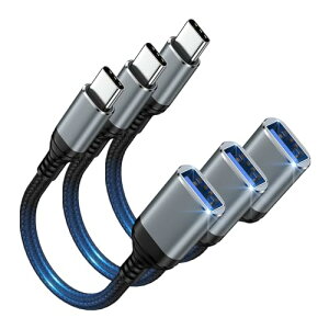 USB C ϊA_v^ otgP[u USB 3.0 ^Cvc A_v^ϊ 5gbps] ϋv iPhone 16 / 15 Pro / Max / Plus MacBook Pro / Air 2023 iPad Pro Samsung S24 / S23 / S22ȂǂUSB [ Kp 3Zbg (O[) 