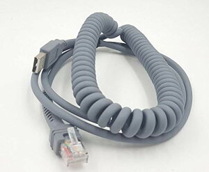 Ls2208 USB�P�[�u�� USB A - RJ45 �R�C����X�p�C���������P�[�u�� ���g���[�� �V���{�� �o�[�R�[�h�X�L���i�[ Ls2208ap Ls1203 Ls4208 Ls4278 Ds6707 Ds6708 USB�P�[�u�� (3���[�g��)