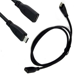 USB Type C 3.1 IX to X ^CvCP[u 20cm 50cm 100cm f{{f[^{[dΉ\ USB3.1^Cv-C M-F IXƃXP[u (20CM) 