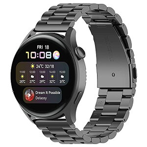 garmin forerunner 265 / 965 / Huawei Watch GT3 46mm / 3 / 3 Pro �o���h22mm Huawei Watch GT 46mm / GT 2 46mm / GT �����o���h ���� �����X�e�����X ���߉\ �r�W�l�X��Huawei Watch 2 Classic / 2 Pro �����o���h (�u���b�N) ��