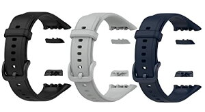 OPPO Band 2 �o���h �x���g 3�F�Z�b�g �����o���h �ւ��o���h �����x���g �V���R���o���h �A�N�Z�T���[ (�u���b�N + �O���[ + �_�[�N�u���[) ��������