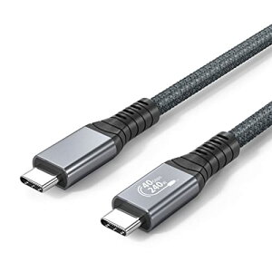 Thunderbolt 4 USB4 P[u 1m 240W PD[d / 40Gbpsf[^] / 8K@60Hzfo / USB 3.2/3.1/3.0/2.0/E-Marker T_[{g 4P[u ϋviC X}[gtH ^ubg p\R Q[@