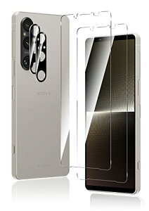 Xperia 1 VKXtB 4Zbg Xperia 1 V JtB (2) + Xperia 1 V KXtB (2) \j[Xperia 1 VیtB wF Xperia 1 V SO-51D / SOG10 tB 3D Touch ߗ ^ dx9H 