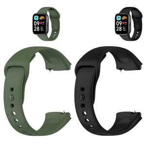 Redmi Watch 3 Active EHb` xg VR X|[coh _炩 ʋC ϏՌ h j  YfB[X (ubN + O[) 2{Zbg 