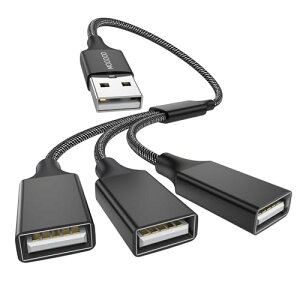 USB Xvb^ YP[u 3 USB P[u 1IX3XUSB 2.0A_v^USB}`|[g[d / f[^] / m[gp\R / Mac(20cm ubN) 