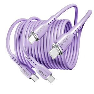 USB C P[u 200cm 240W USBC PD 5A}[dUSB Type C [2M / 2pbN] ^CvC[dP[u iPhone 16 / 15 Pro Max iPad Pro 2021 / iPad Air 4 / MacBook Pro 2020p̒USB CdR[h Samsung Galaxy S24 SwitchȂ 