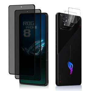 ROG Phone 8 / ROG Phone 8 Pro �`�����h�~�t�B���� 2�� + �J�����t�B���� 2�� �K���X�t�B���� �v���C�o�V�[�ی� �����K���X �ϏՌ� ��U�h�~ �����z�� �̂����ݖh�~ �t�B���� ROG Phone 8 / ROG Phone 8 Pro 4