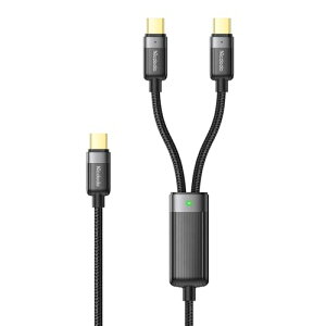 Type C P[u 150cm 2in1 }[dP[u USB C to USB C & USB CP[u 100W}[d PD f[^] LEDCgt A~O ϋviC҂ ^CvCP[u USB CR[h MacBook iPad iPh