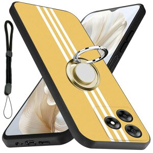 Blackview Wave8 / Wave 8C ケース 耐衝撃 TPU 指紋防止 シリコン 車載ホルダー 360°回転 ストラップホール付き 滑り止め 落下防止 全面保護カバー (イエロー) 送料無料