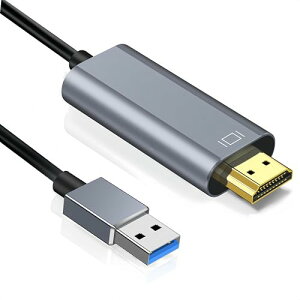 USB HDMI ϊP[u 1.8M hCo[ usbfBXvCP[u 5Gbps` USB A(IX) -] HDMI (IX) HD 1080PfBXvCP[u o Windows XP / 8 / 10 / 11 o RpNg gp