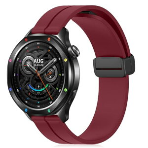 Xiaomi Watch S4 �����o���h 22mm �o���h �V���R�� �}�O�l�b�g�t�� �X�|�[�c�o���h �ւ��X�g���b�v �����x���g �_�炩�� �����ȒP �j�����p Xiaomi Watch S4 (���C�����b�h) ��������